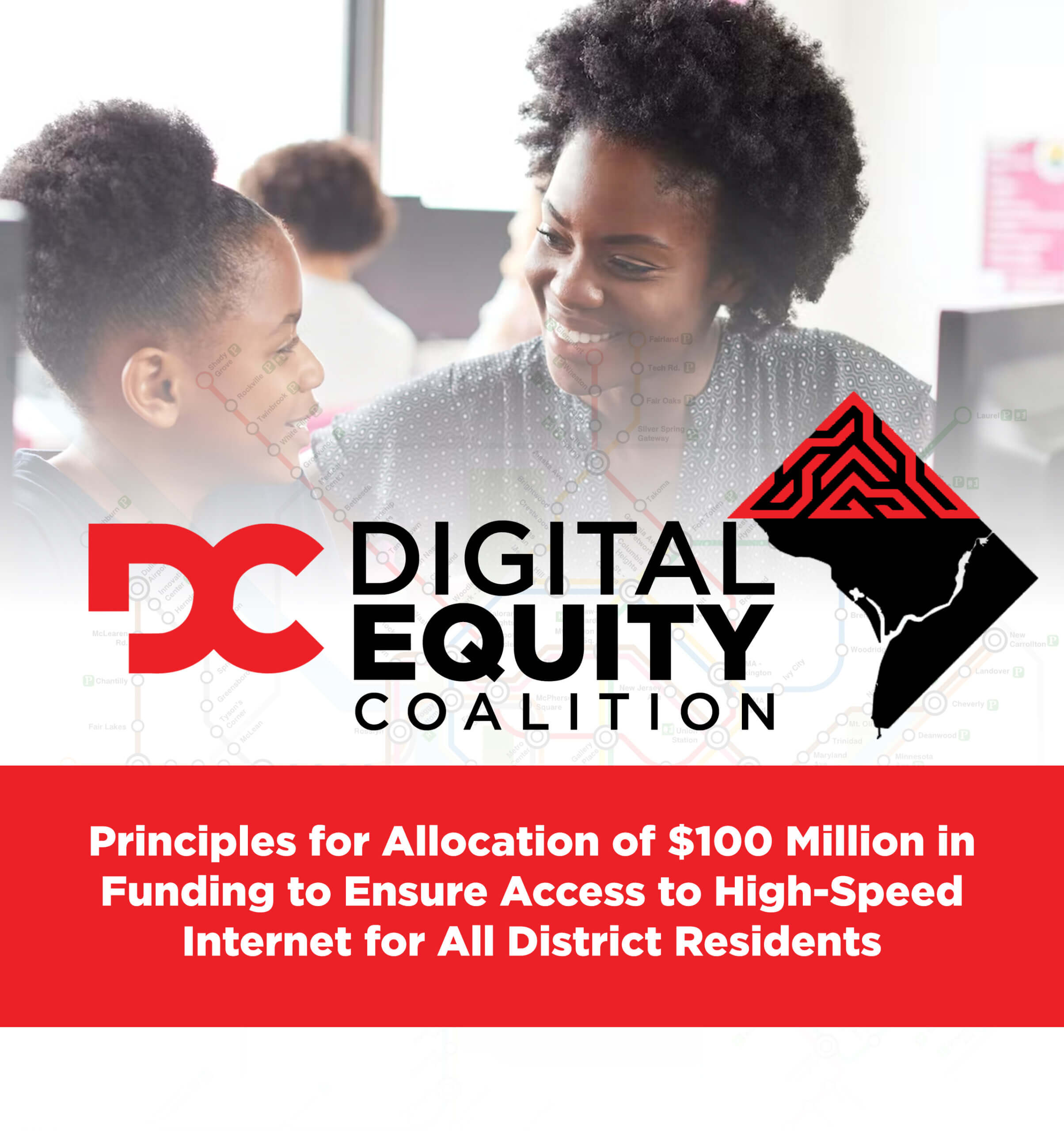 District of Columbia Digital Equity Coalition Announces Principles for Allocation of $100 Million in Funding to Ensure Access to High-Speed Internet for All District Residents